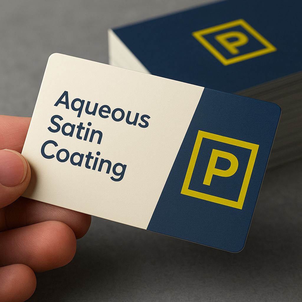 Aqueous Satin Coating Business Cards - Soft Finish & Professional Look