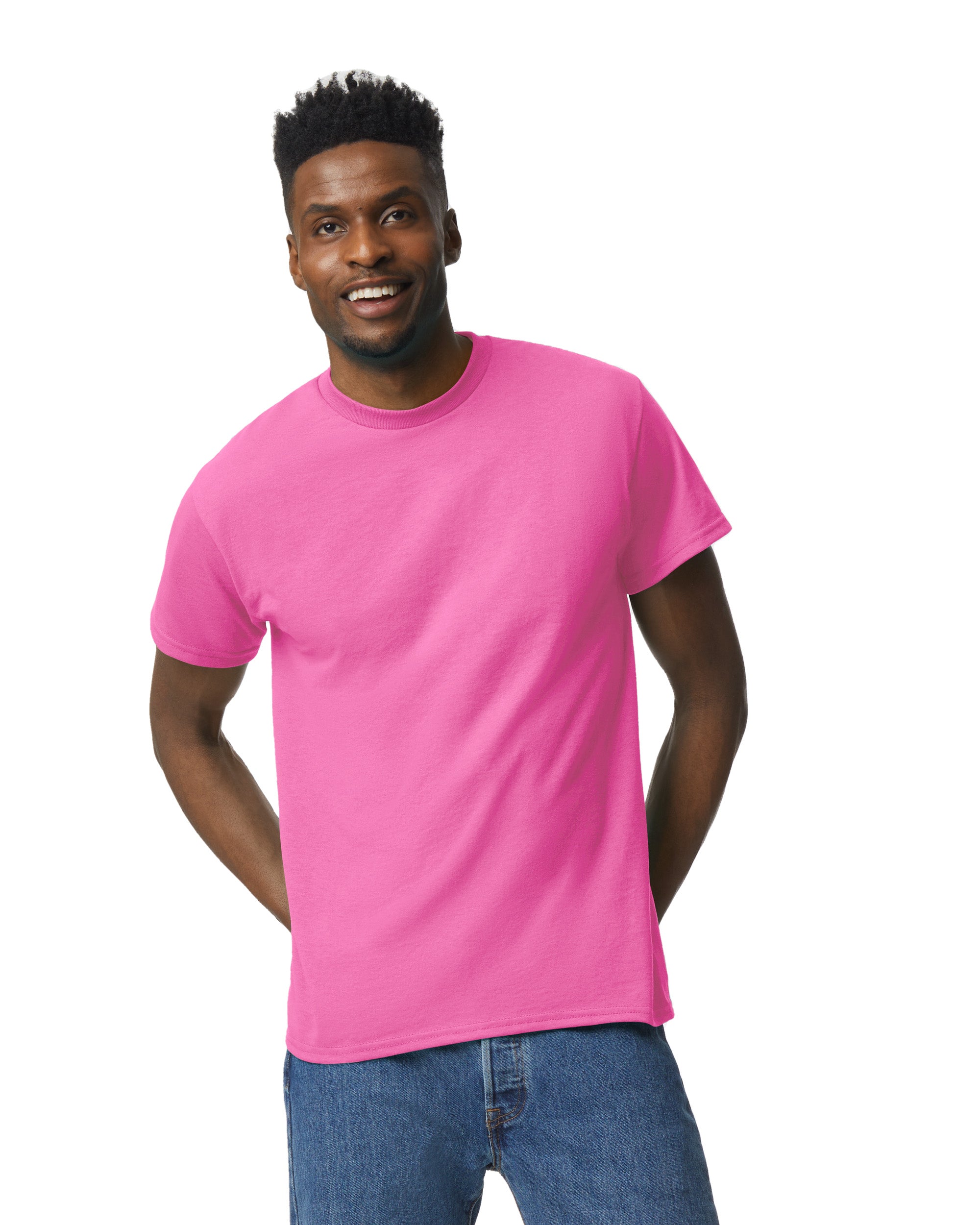 A-Gildan 8000 DryBlend® technology 50/50 UNISEX T-Shirt  DTF Custom Printed MINIMUN ORDER: 12 SHIRTS.
