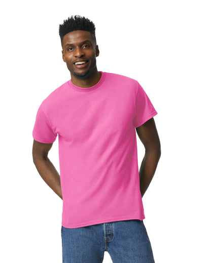 A-Gildan 8000 DryBlend® technology 50/50 UNISEX T-Shirt  DTF Custom Printed MINIMUN ORDER: 12 SHIRTS.