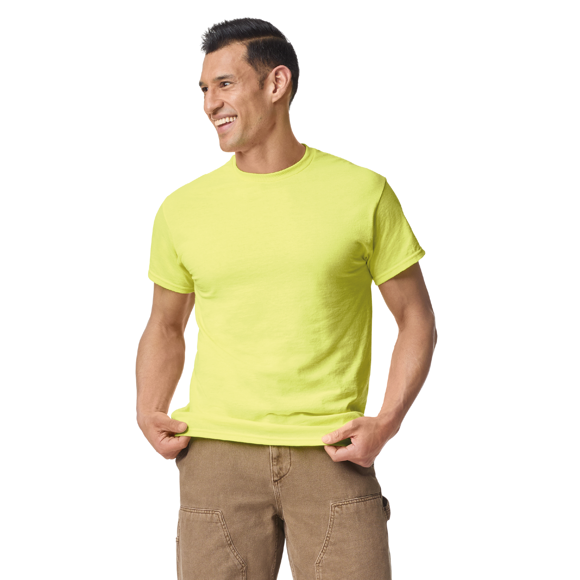 A-Gildan 8000 DryBlend® technology 50/50 UNISEX T-Shirt  DTF Custom Printed MINIMUN ORDER: 12 SHIRTS.