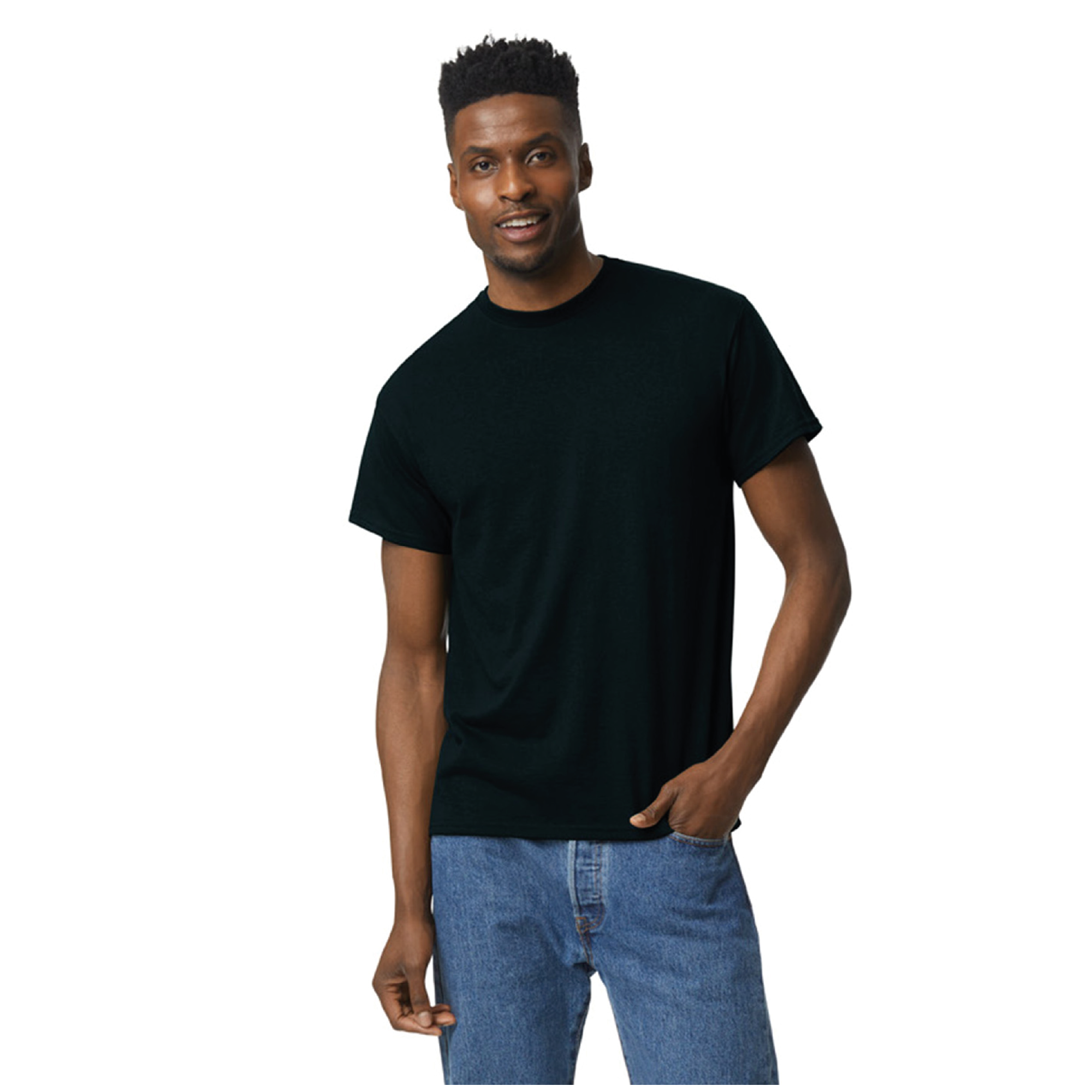 A-Gildan 8000 DryBlend® technology 50/50 UNISEX T-Shirt  DTF Custom Printed MINIMUN ORDER: 12 SHIRTS.
