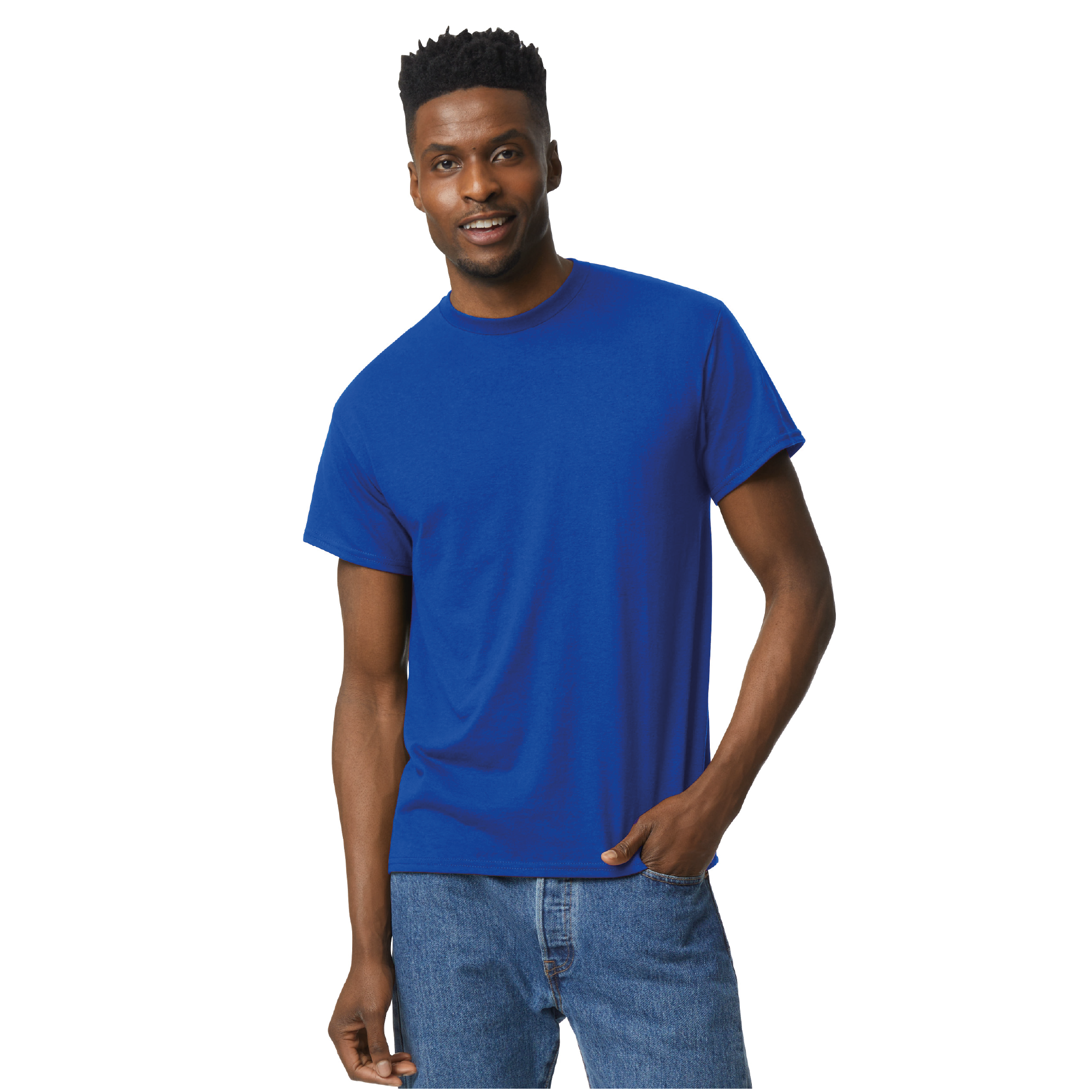 A-Gildan 8000 DryBlend® technology 50/50 UNISEX T-Shirt  DTF Custom Printed MINIMUN ORDER: 12 SHIRTS.
