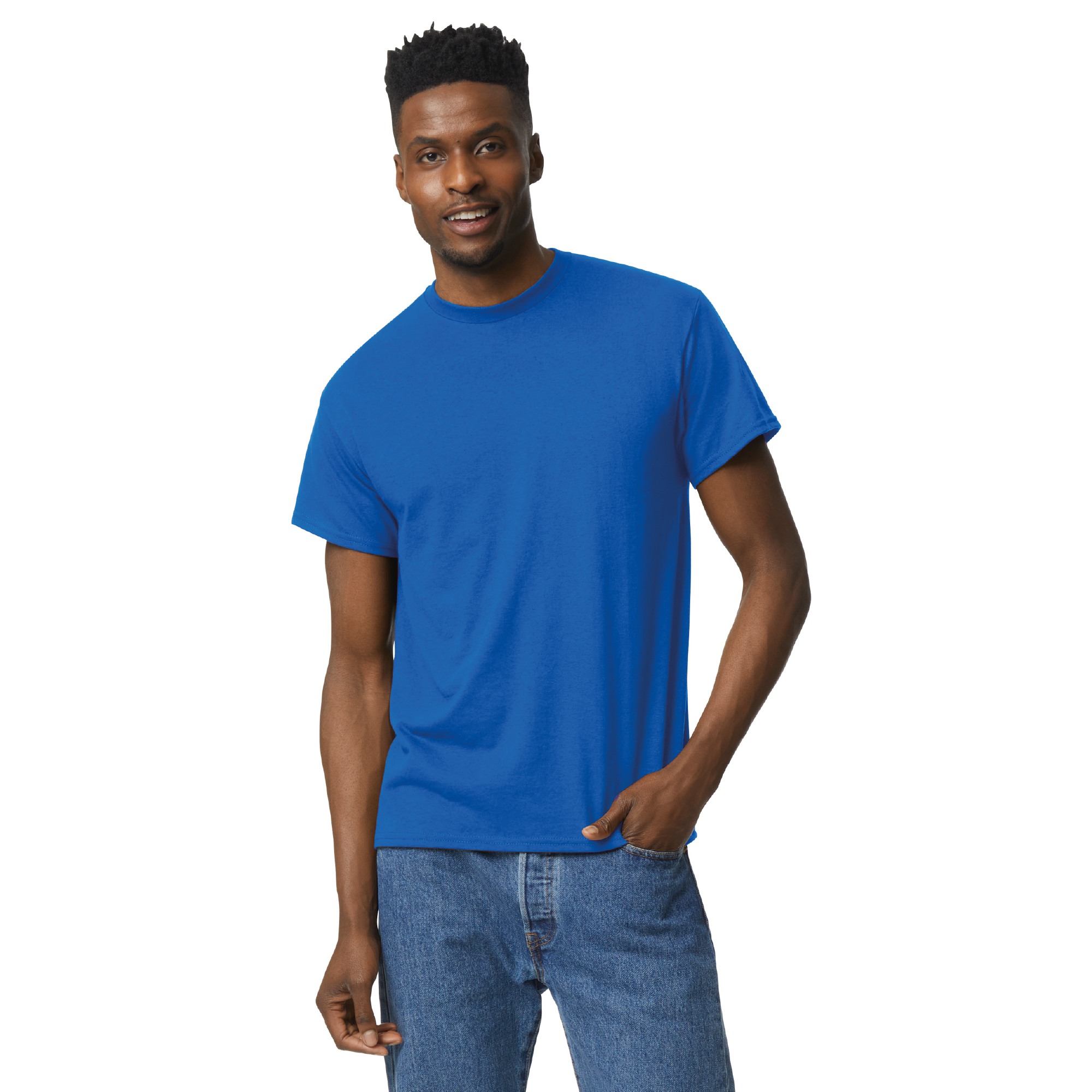 A-Gildan 8000 DryBlend® technology 50/50 UNISEX T-Shirt  DTF Custom Printed MINIMUN ORDER: 12 SHIRTS.