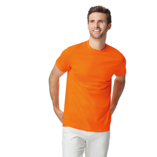 A-Gildan 8000 DryBlend® technology 50/50 UNISEX T-Shirt DTF Custom Printed MINIMUN ORDER: 12 SHIRTS.